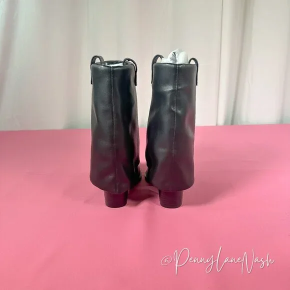 Steve Madden Lark Black Pointed Toe Ankle Booties Size 7.5M NEW - Picture 8 of 14